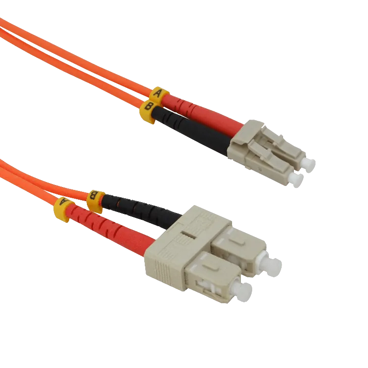 1mt LC-SC OM1 MultiModo MM Duplex Jumper Fibra 3mm 62.5/125um 3