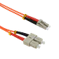 1mt LC-SC OM1 MultiModo MM Duplex Jumper Fibra 3mm 62.5/125um - Miniatura 3