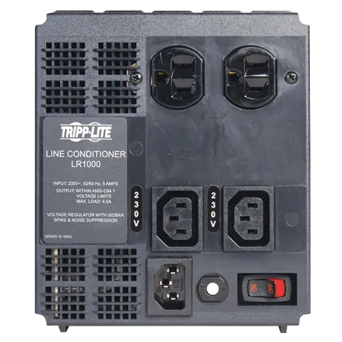 TRIPPLITE 1000W Regulador de Tension 4-Out C13 174-280VAC Voltaje 2