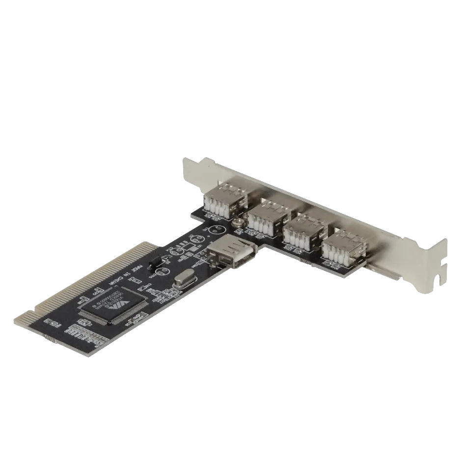 Tarjeta PCI-Legacy 5-USB2.0 5-USB-AH (4-ext 1-int) Chipset VIA-VT6212L 2