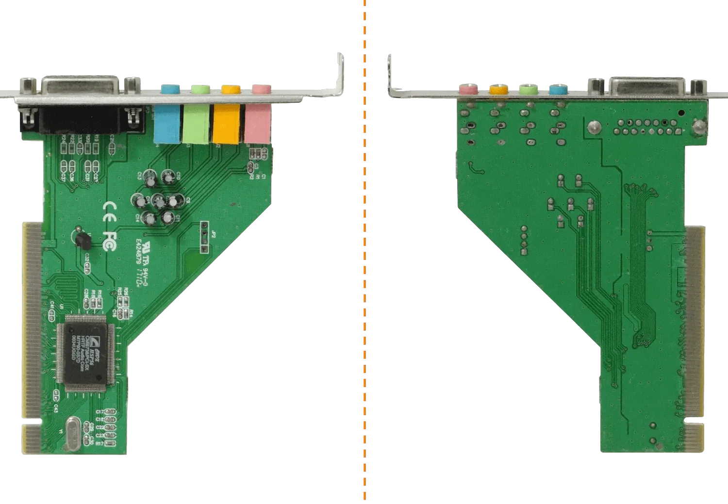 Tarjeta de Sonido PCI 4.1 c/ DB15 y 3.5mm - Chip 8738 3