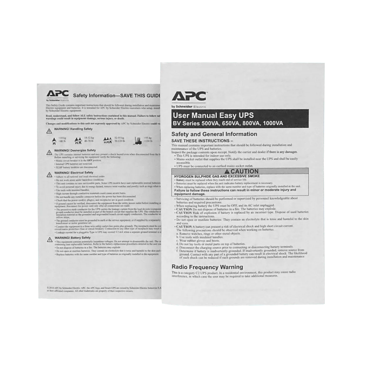UPS APC BV500 Easy 500VA 300W, 32Wh 1x4.5Ah, 4 Tomas, Conector Anderson 4