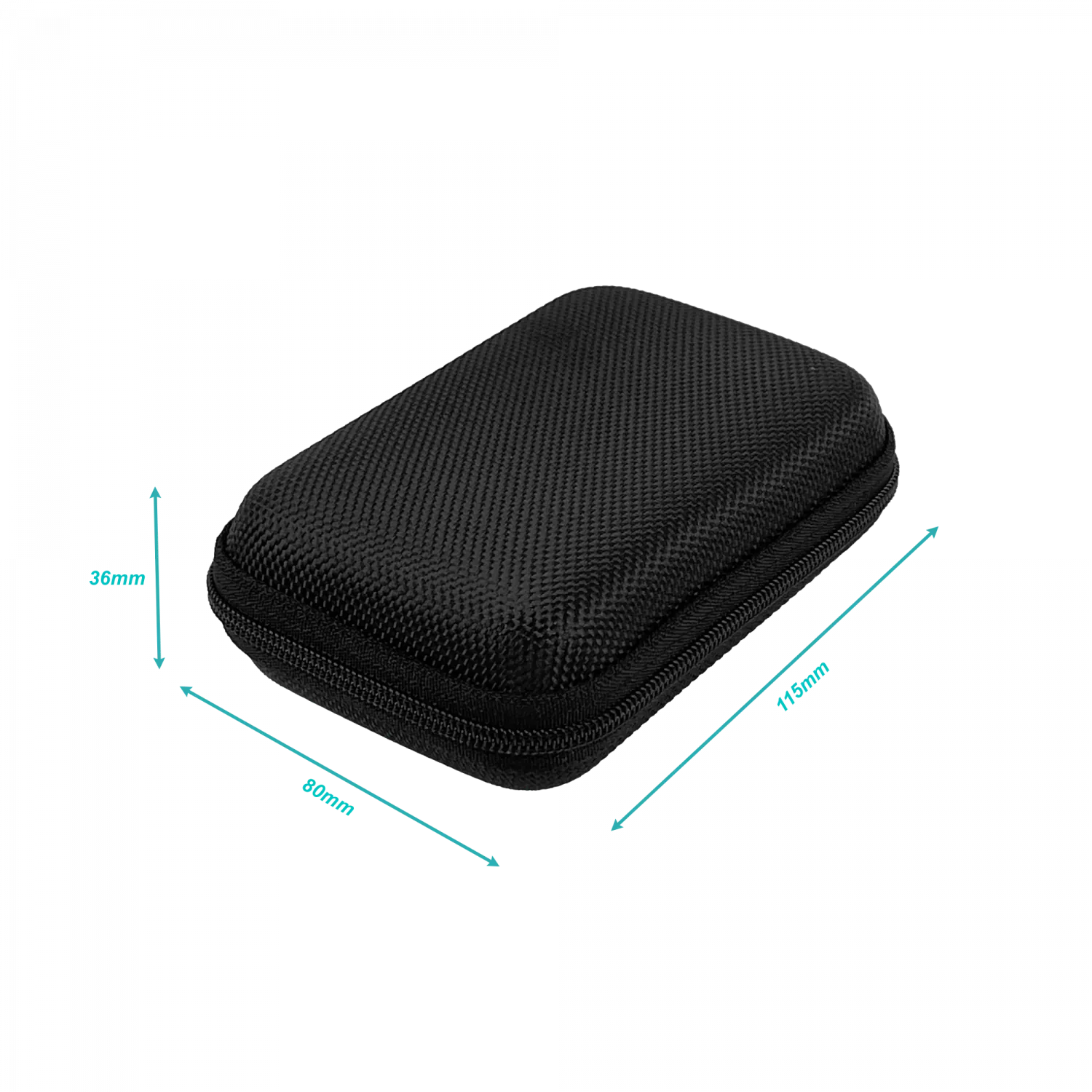 Estuche Negro Bolso 4,5 pulgada 36x80x150mm 2
