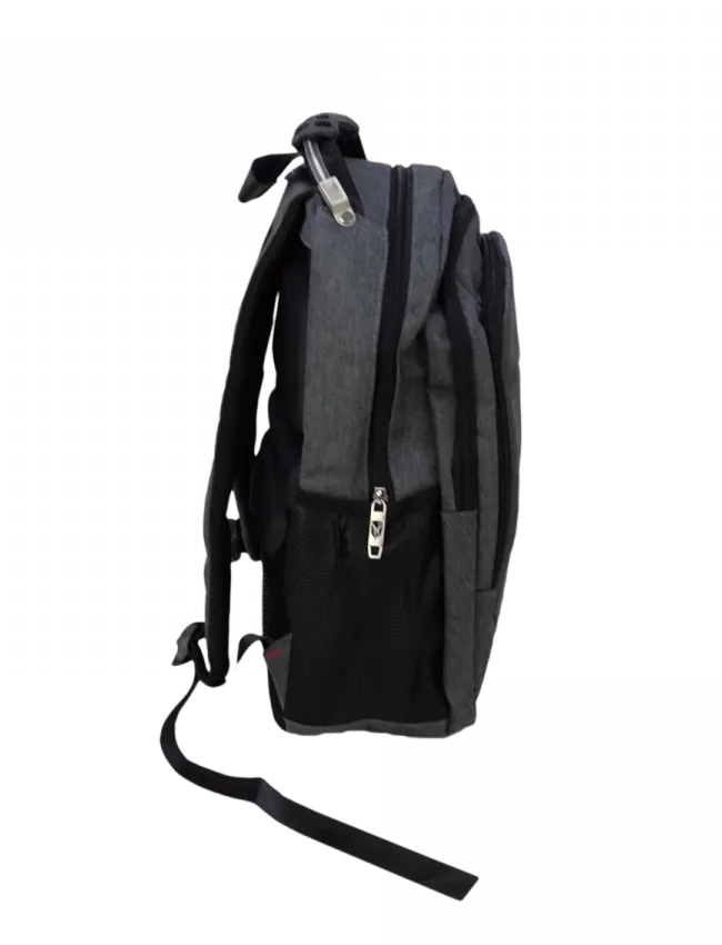 Mochila Gris Notebook 16-pulg 31x40cm Inc-USB/Plug 3,5mm 3