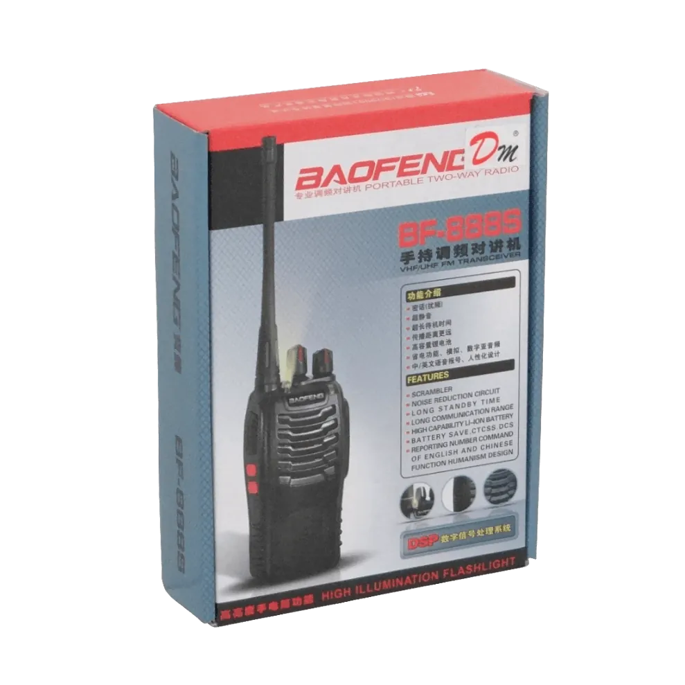 Radio 1un 6km 400-470MHz 16-Canales incl. cargador y bat 3,7V 1500mAh 3