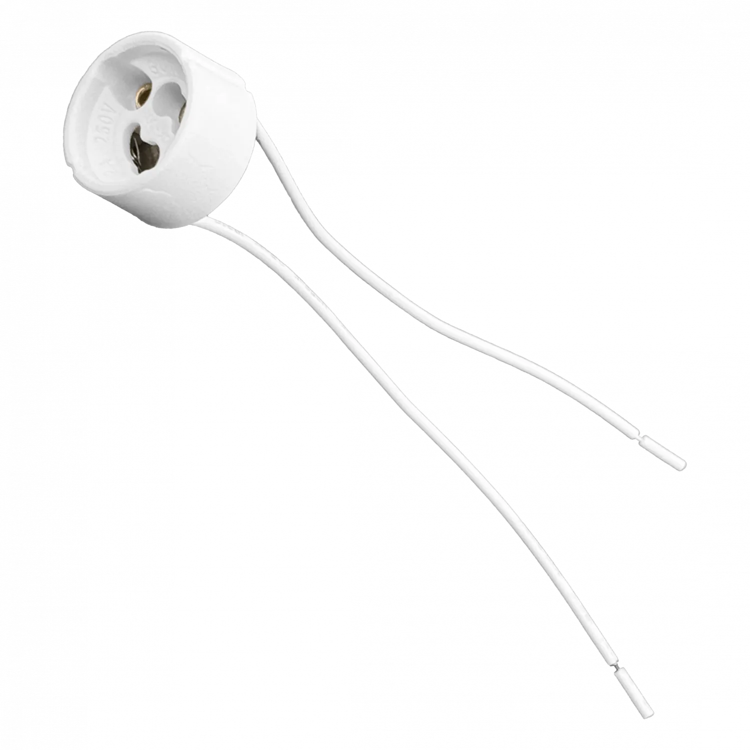 BASE GU10 Ceramica con cables Soquete Conector 2