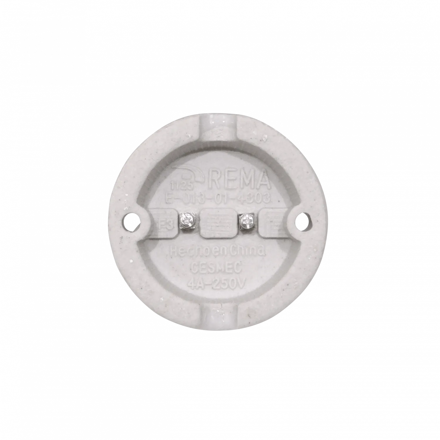 REMA Marfil Base-Plana E27 400W 250VAC Soquete Portalampara SEC-4489 4