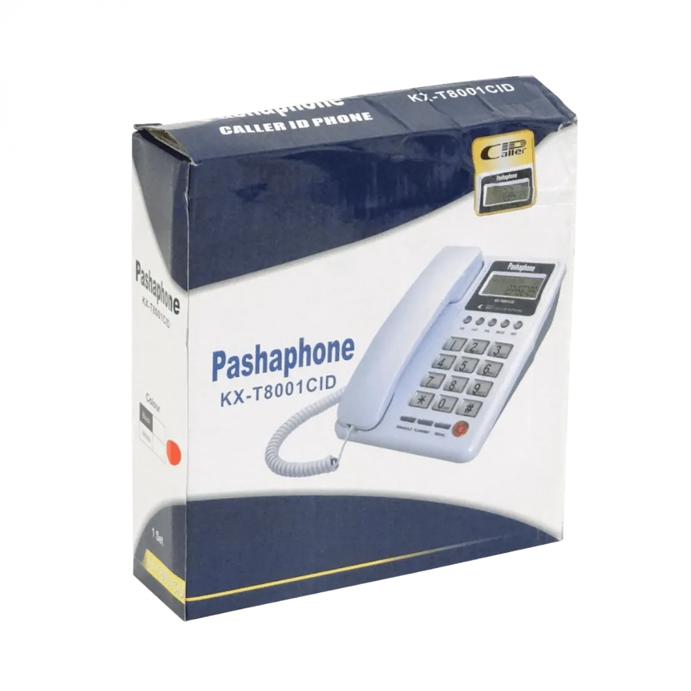 PASHAPHONE Telefono Analogo 1-RJ11 RJ9 Caller-ID Pantalla 3