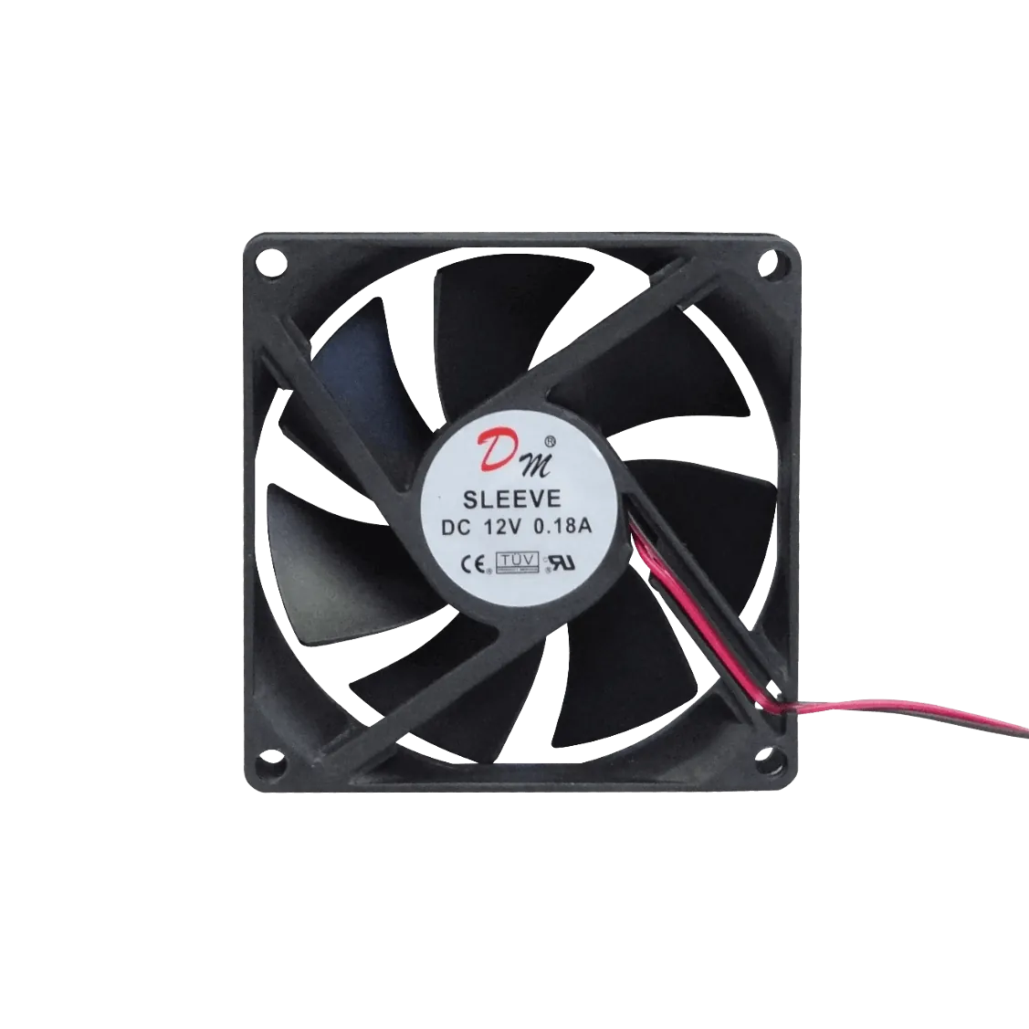 Ventilador para PC 80x80mm, 25mm de Altura, Conectro AMP/Molex 4 Pin ATX 8025, 12V DC, 0.18A 4