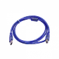 Cable USB Azul 1.5m, USB A-M a USB B-M, Compatible con Impresoras y Otros - Miniatura 2