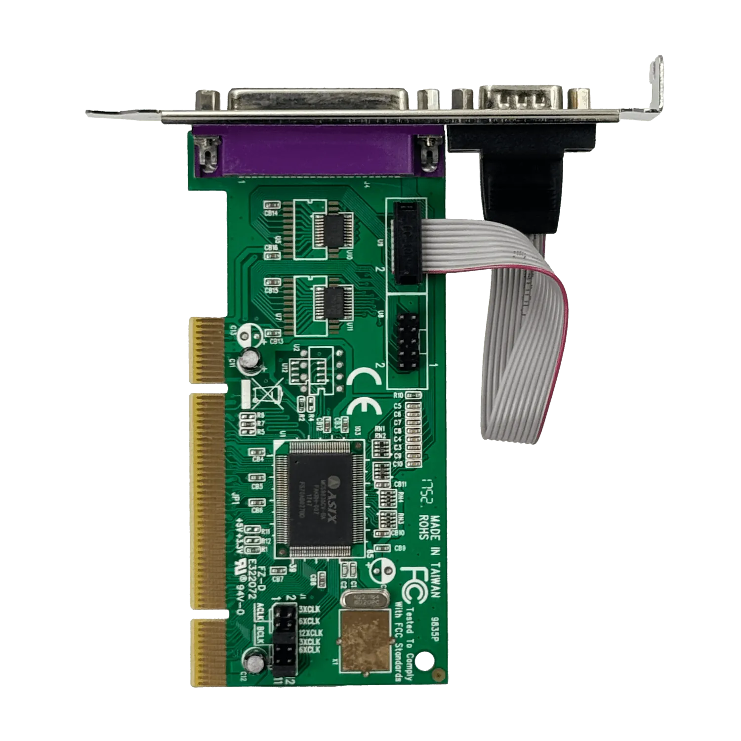 Tarjeta Adaptadora PCI de 2 Puertos Seriales DB9 UART 16550 RS232 y un Puerto Paralelo LPT 4