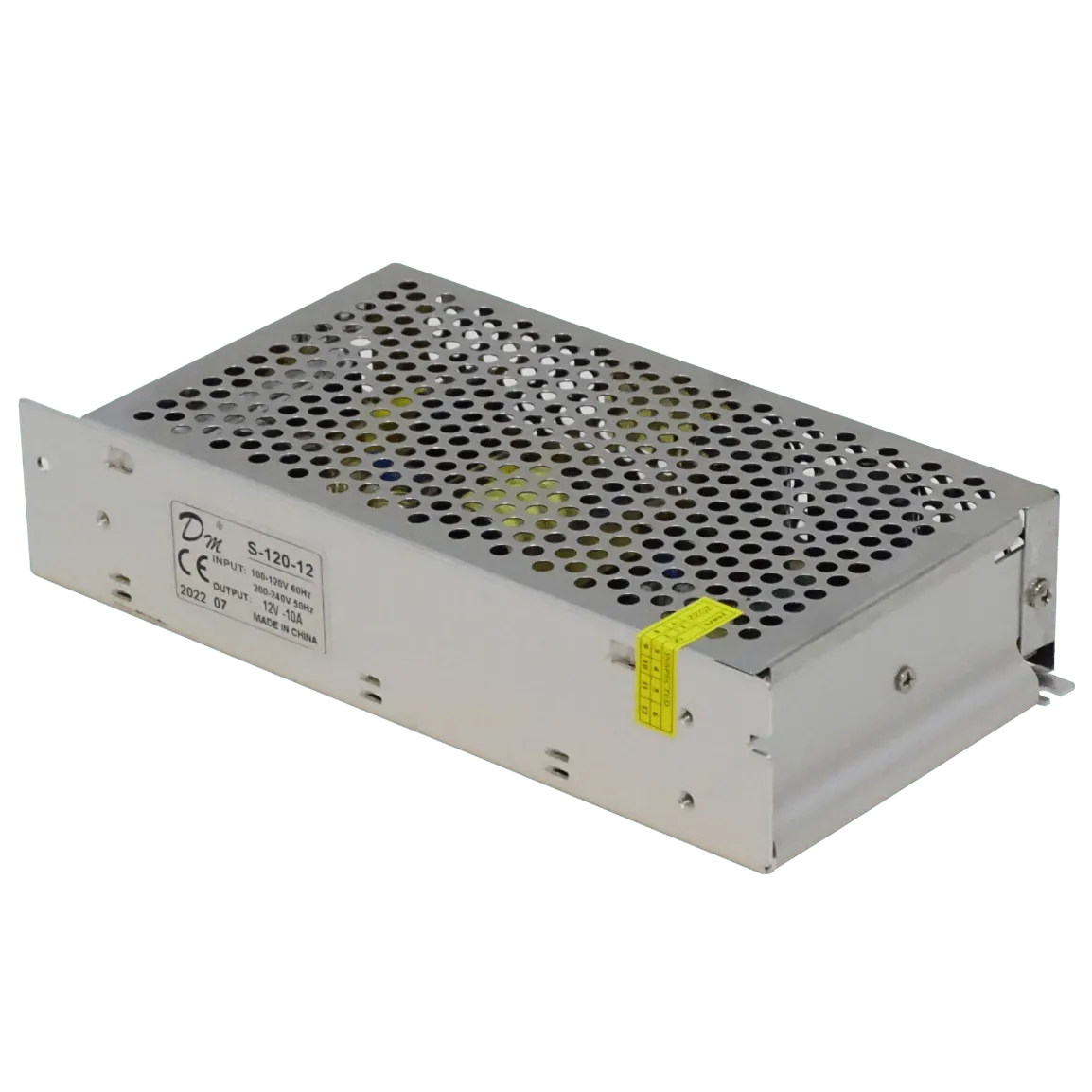 Fuente de Poder Ajustable 12VDC 10A 120W, Interior con Regleta, 100-240V 4