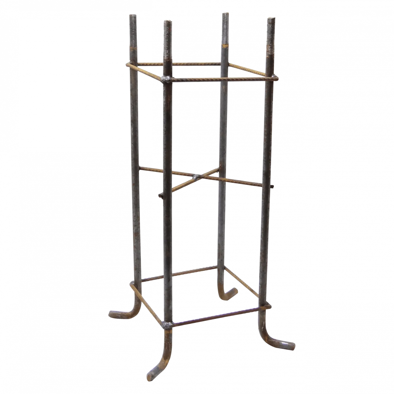 Alt-655mm 20x20cm Canastillo Fierro ObraCivil Base p/POSTEC-8M Hex23mm 2