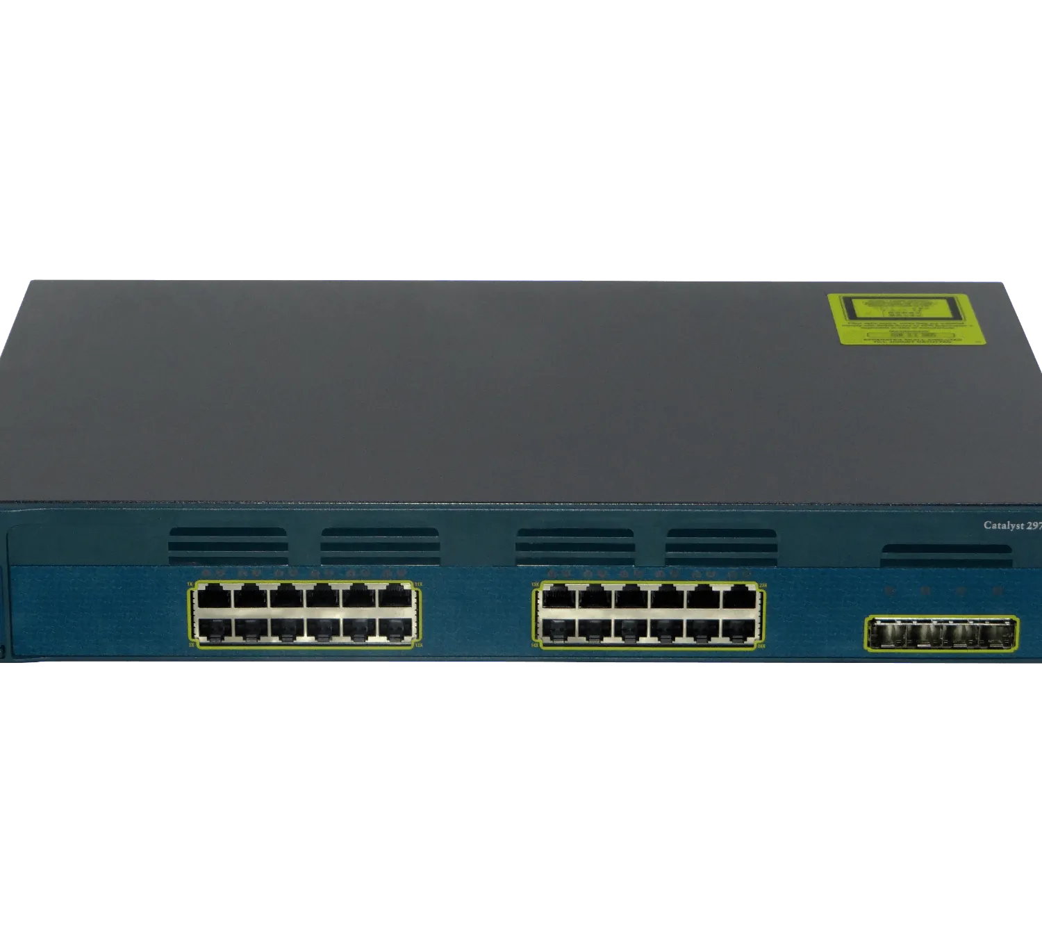 CISCO REFACCIONADO 24-1000 4-SFP RS232-RJ45/DB9-H Switch Rack-1,5U 3