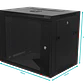 45cm-Fondo 9U Gabinete Rack Pared Negro inc-M6-2U - Miniatura 6