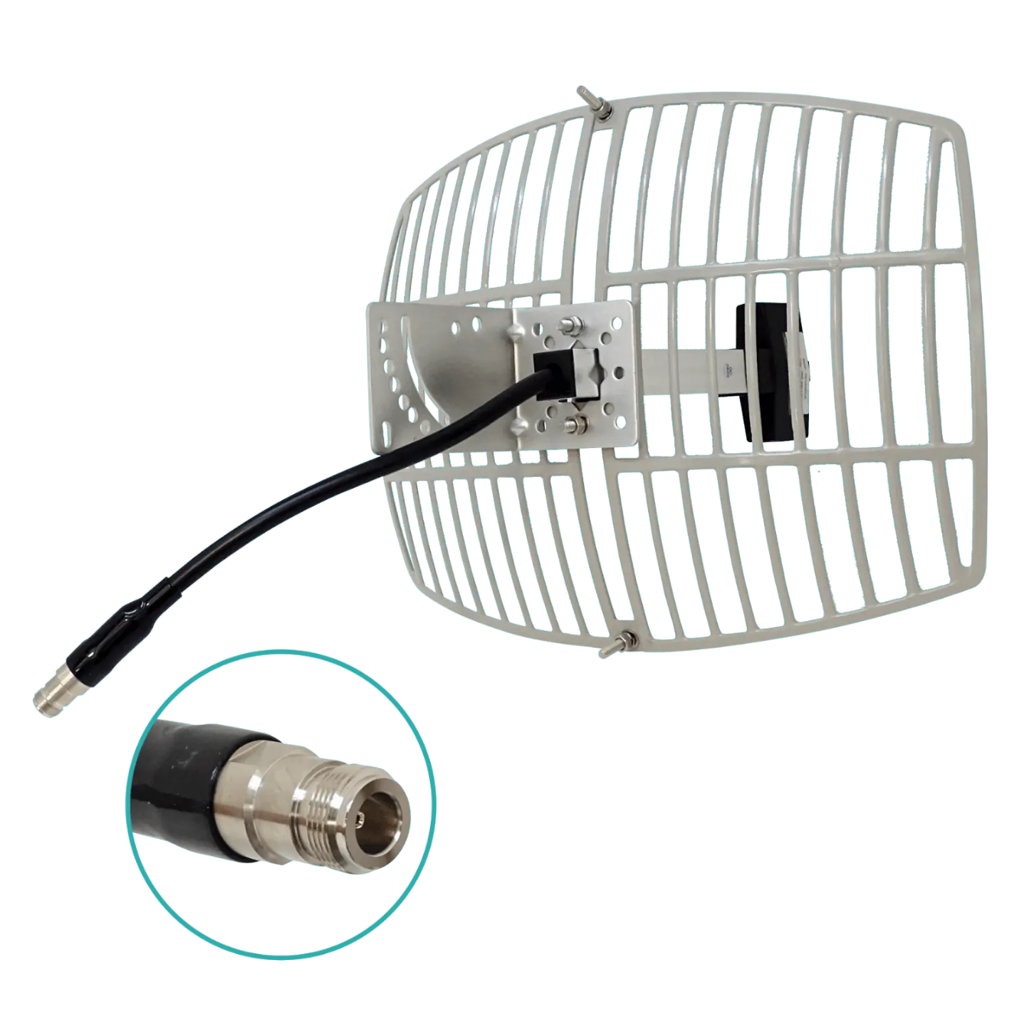 Antena Grilla 15dBi 2,4GHz-2,48GHz 16ºx21º N-H-30cm Armable 30x40cm 3
