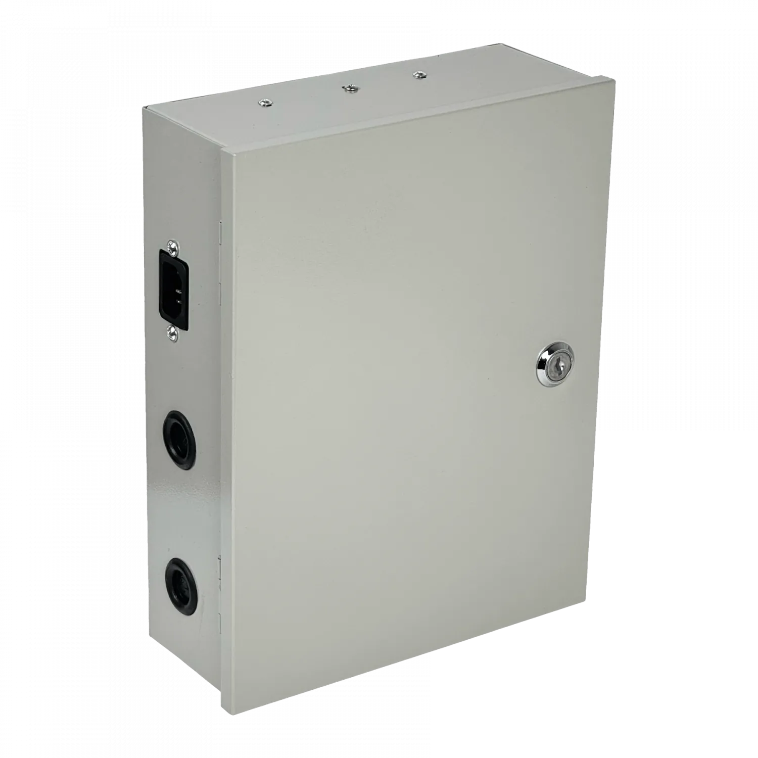 Fuente CCTV 12V 3A 9 Salidas con Gabinete Metálico y Llave 5