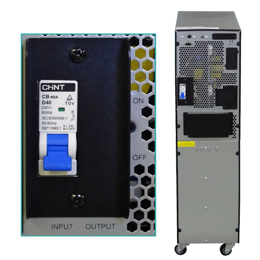 UPS Enersafe ESOL T-E 6KVA - 6000W, Torre, Pantalla LCD, 0ms Transferencia 3