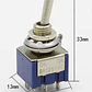 Interruptor MTS-202 6-Pin 2-Posiciones ON-ON 250V 3A DPDT Celeste - Miniatura 4