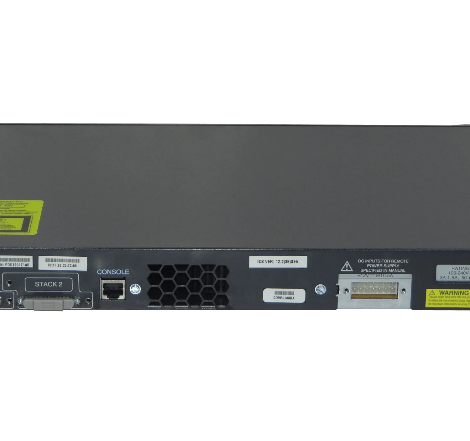 CISCO REFACC 24-MTRJ-100-Fibra 2-SFP-1000 2-Stack Console Switch Admin 2