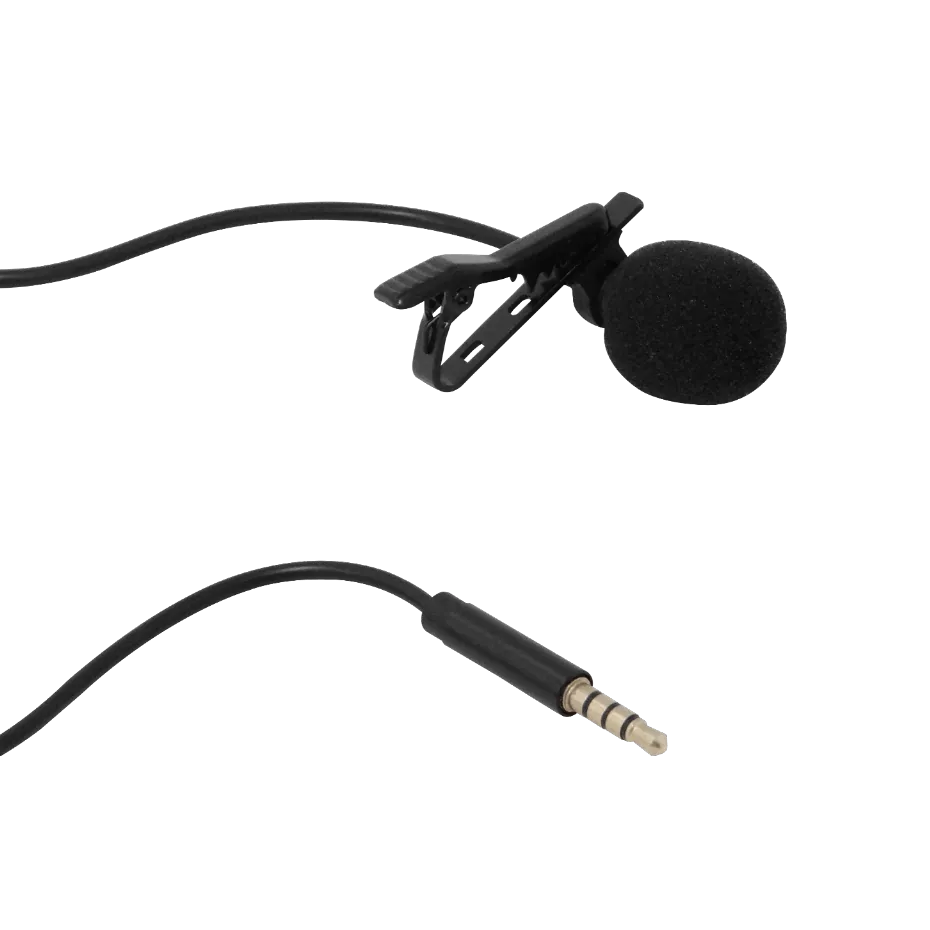 Microfono c/Pinza p/Camisa Polera Ropa 3,5mm-Macho Cable Pasivo GL-119 2