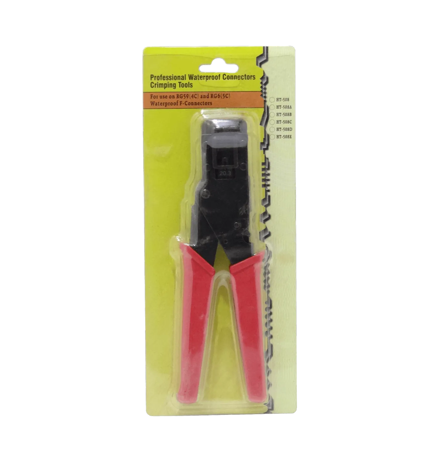 Crimpeadora de Empuje Coaxial Profesional RG59 RG6 20,3mm Compresion 2