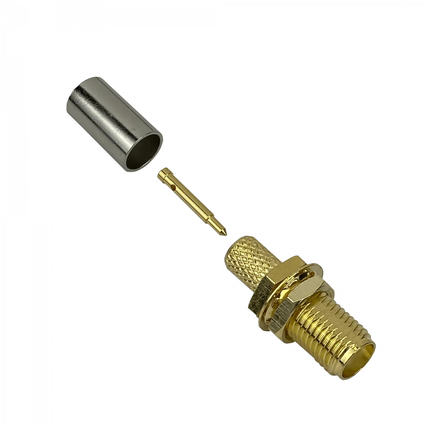RPSMA-Hembra LMR195 RG58 Conector Crimpeable Serie-195 2