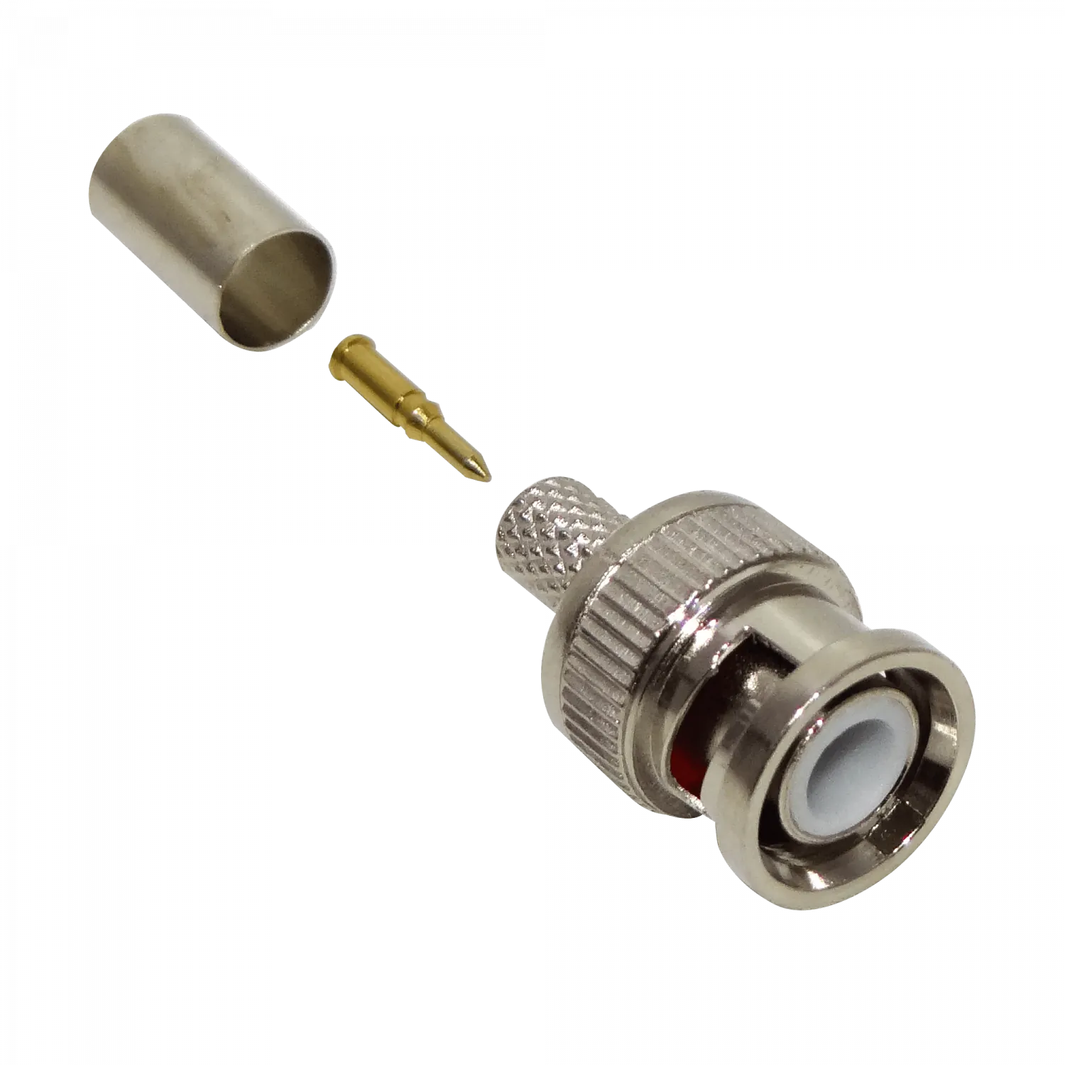 Conector BNC Macho Crimpeable 75 OHM para Cable RG59 (10 unidades) 3