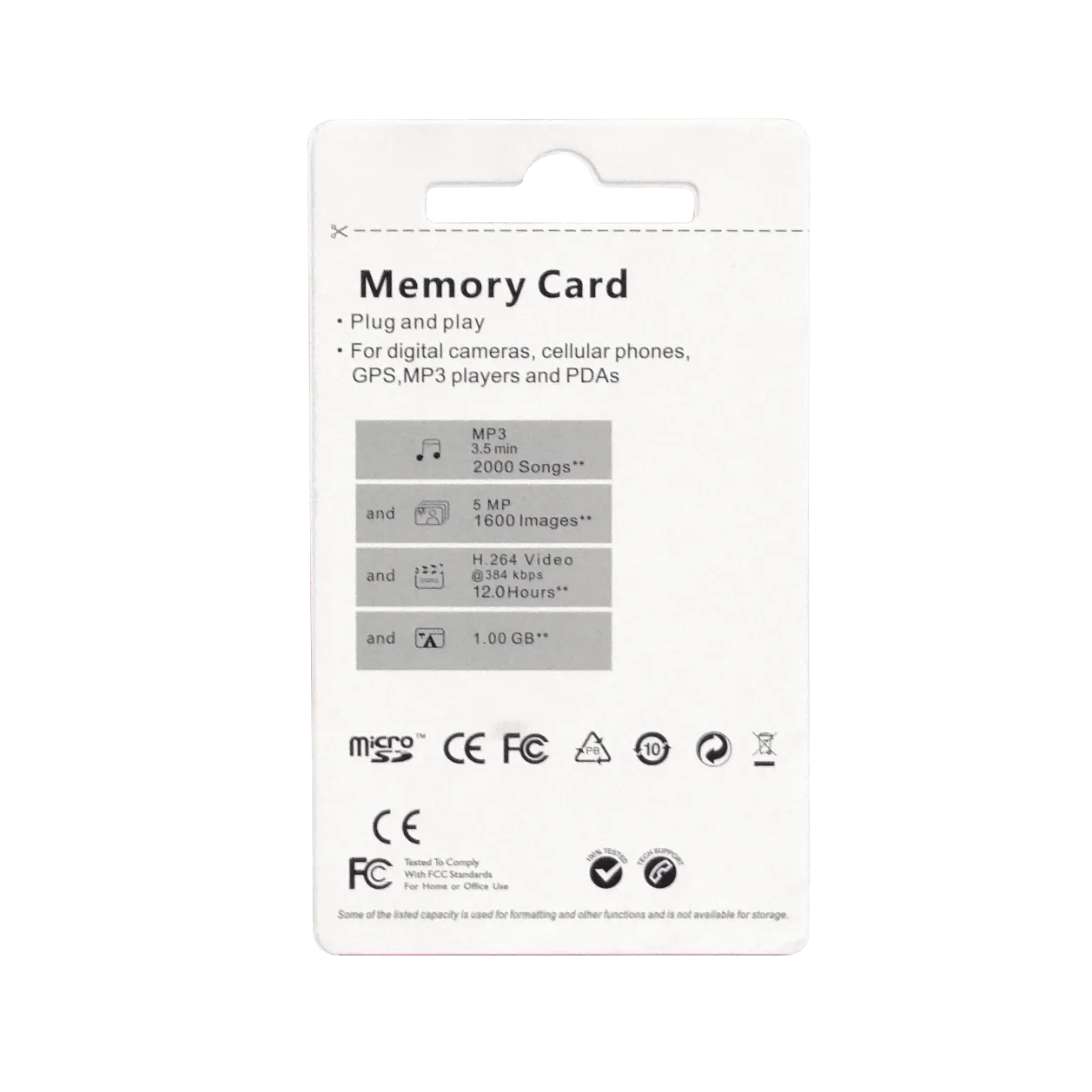 8GB MicroSD-HC Class4 sin-adaptador 2