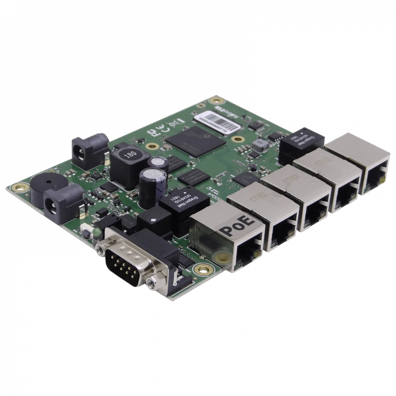 RouterBoard MikroTik RB450Gx4 - x5 Puertos, CPU Quad-Core 716MHz, 1GB RAM, PoE Out 3
