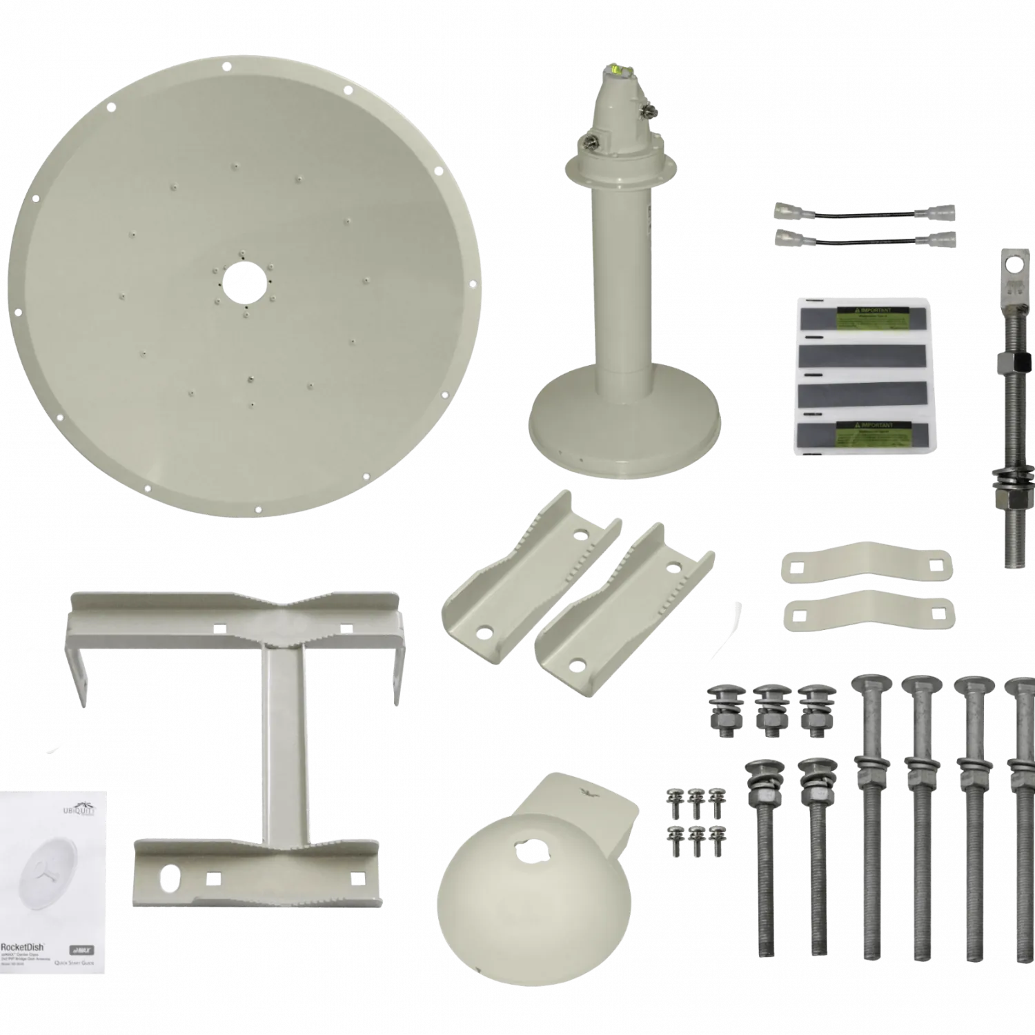 Antena Dish Ubiquiti RD-5G30 - 26-30dBi, 5GHz, 2x2 RPSMA, 648mm, Montaje en Poste 2