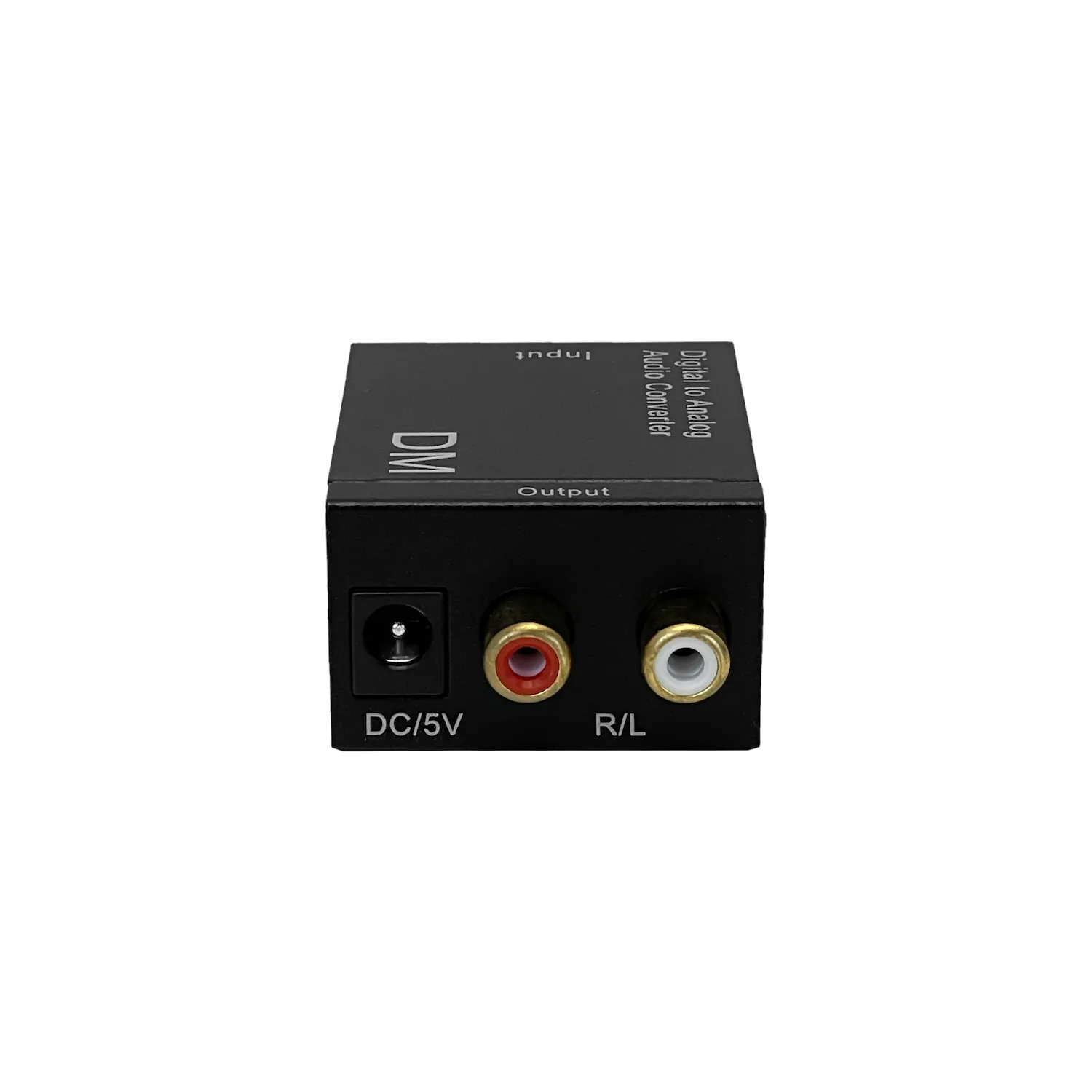 Convertidor TOSLINK-RCA Audio Óptico/Coaxial a 2 RCA-H, 5V, 51x42x26mm, Color Negro 7