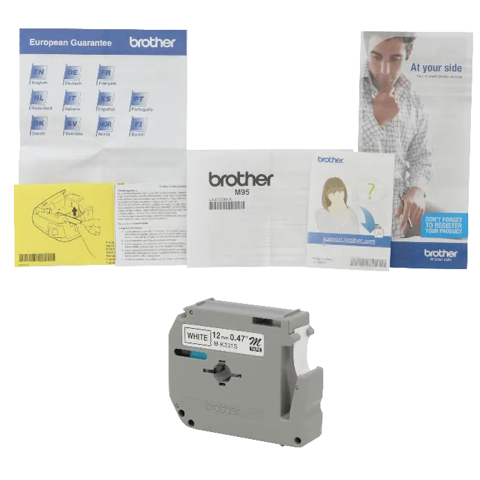 Rotulador Personal Brother PTM95, Teclado QWERTY, Plantillas Deco Mode, Blanco 4