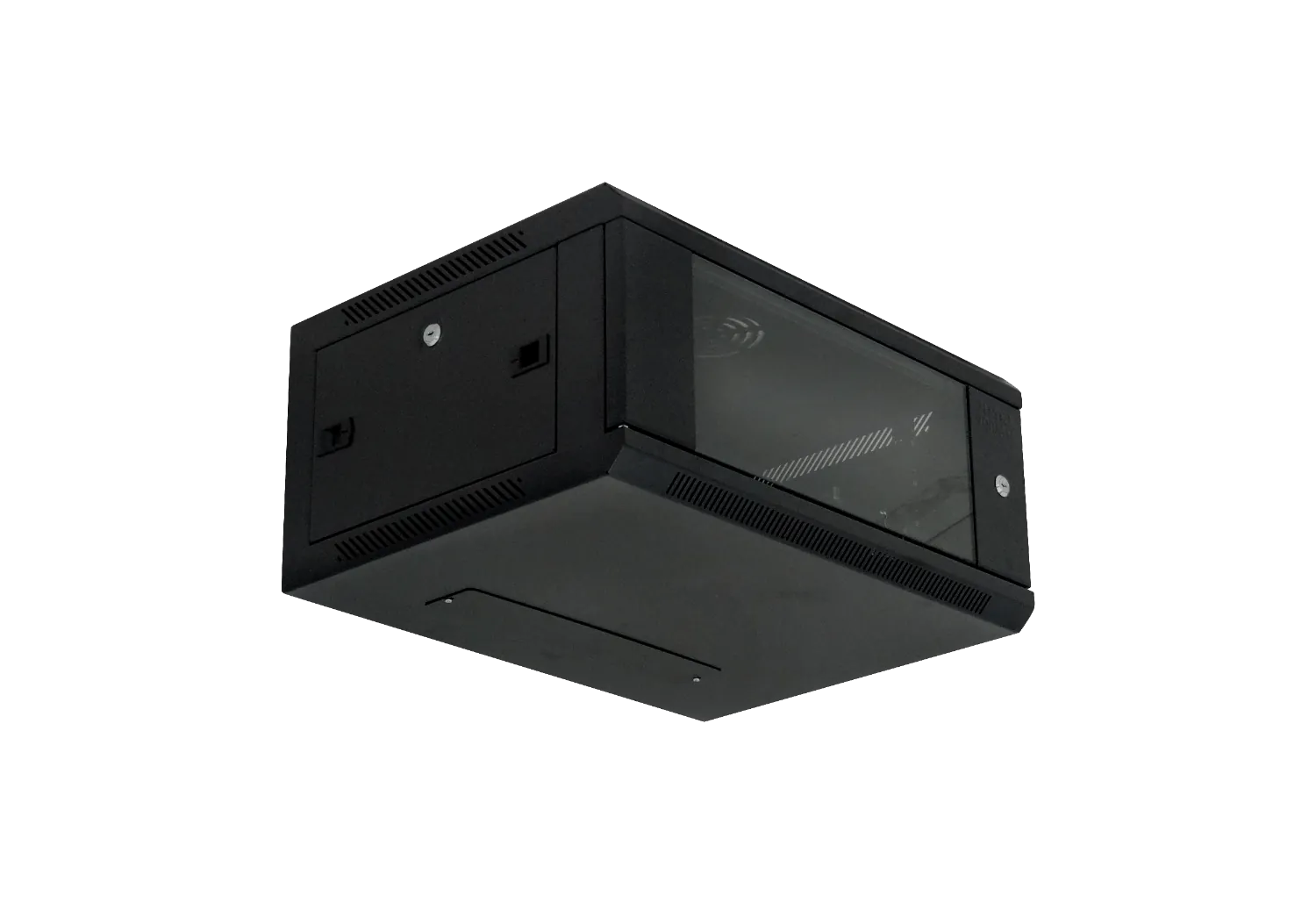 LINKMADE Laterales-Remov 4U 45cm-Fondo Rack Pared Mural Negro 6