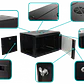 Gabinete Pared LINKMADE RK06-4L 6U Fondo 45cm Negro Incluye M6 y 2U - Miniatura 4