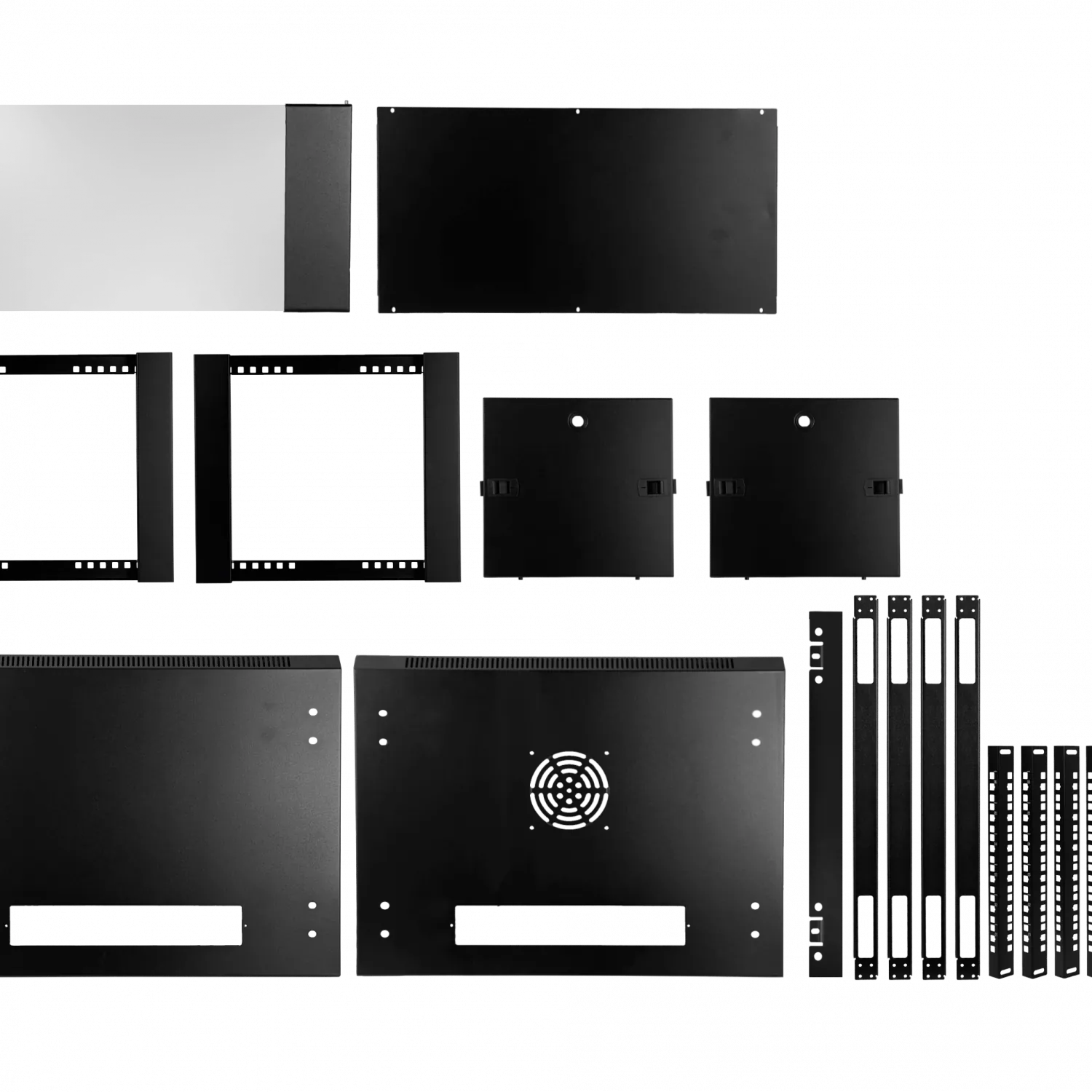 Gabinete Rack Mural LINKMADE RK06-4LD 6U 45cm Fondo - Desarmado 3