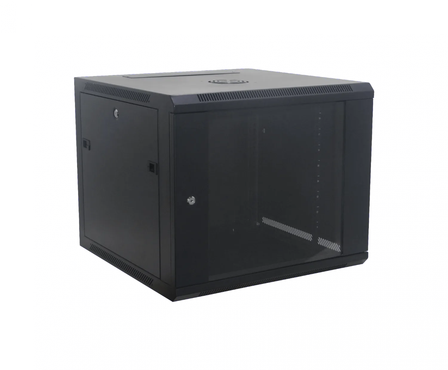 Gabinete Rack de Pared LINKMADE 9U, Fondo 60cm, Negro, Incluye M6-2U 5