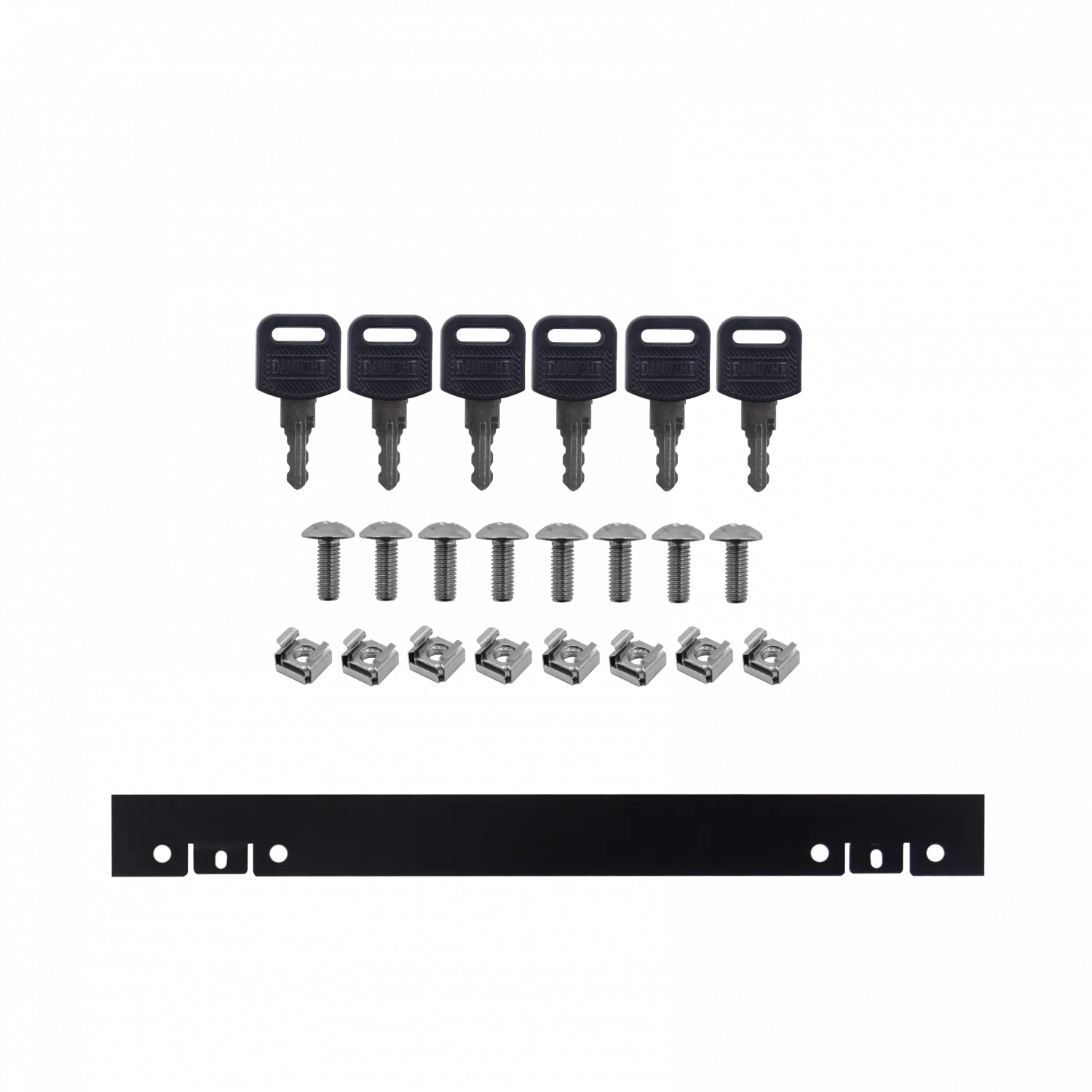 Gabinete Rack de Pared LINKMADE 9U, Fondo 60cm, Negro, Incluye M6-2U 6