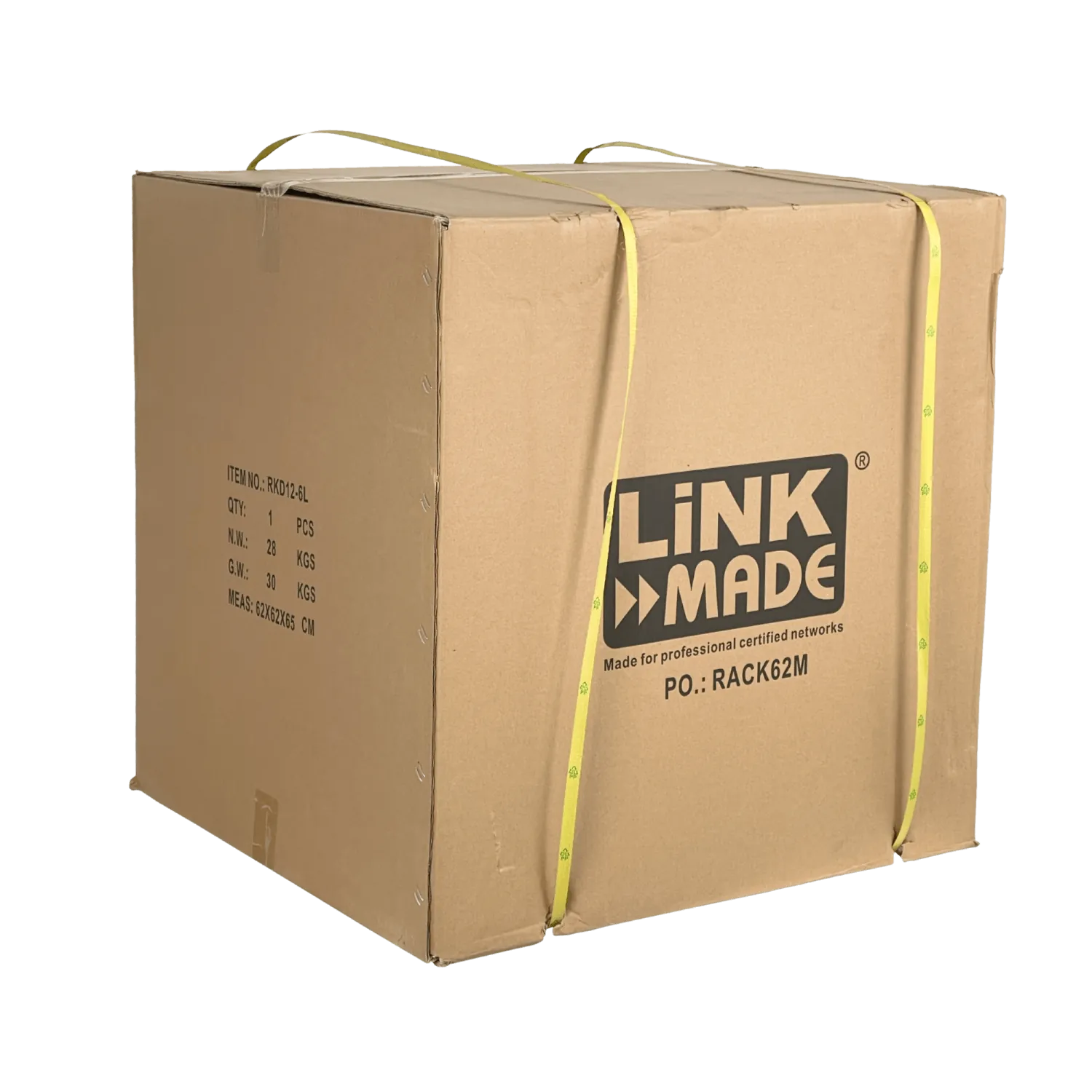 Rack LINKMADE 12U, Doble Bisagra, Fondo 60cm, Negro, Incluye 2U 5