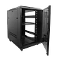 Rack Piso LINKMADE RK18-9VL 18U 90cm Fondo Negro PDU y Ventilacion Incluidas - Miniatura 2