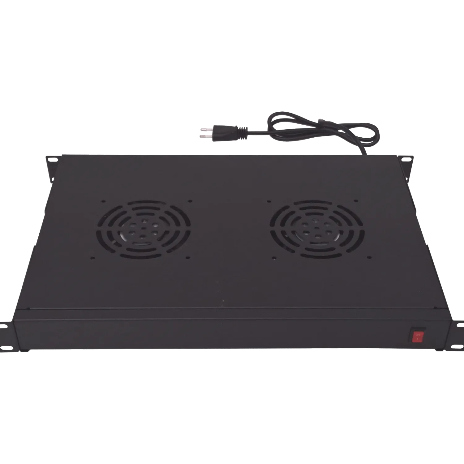 Panel Ventilado LINKMADE RAT-1L 1U Negro 2 Ventiladores con Switch Encendido 220VAC 2