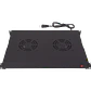 Panel Ventilado LINKMADE RAT-1L 1U Negro 2 Ventiladores con Switch Encendido 220VAC - Miniatura 2