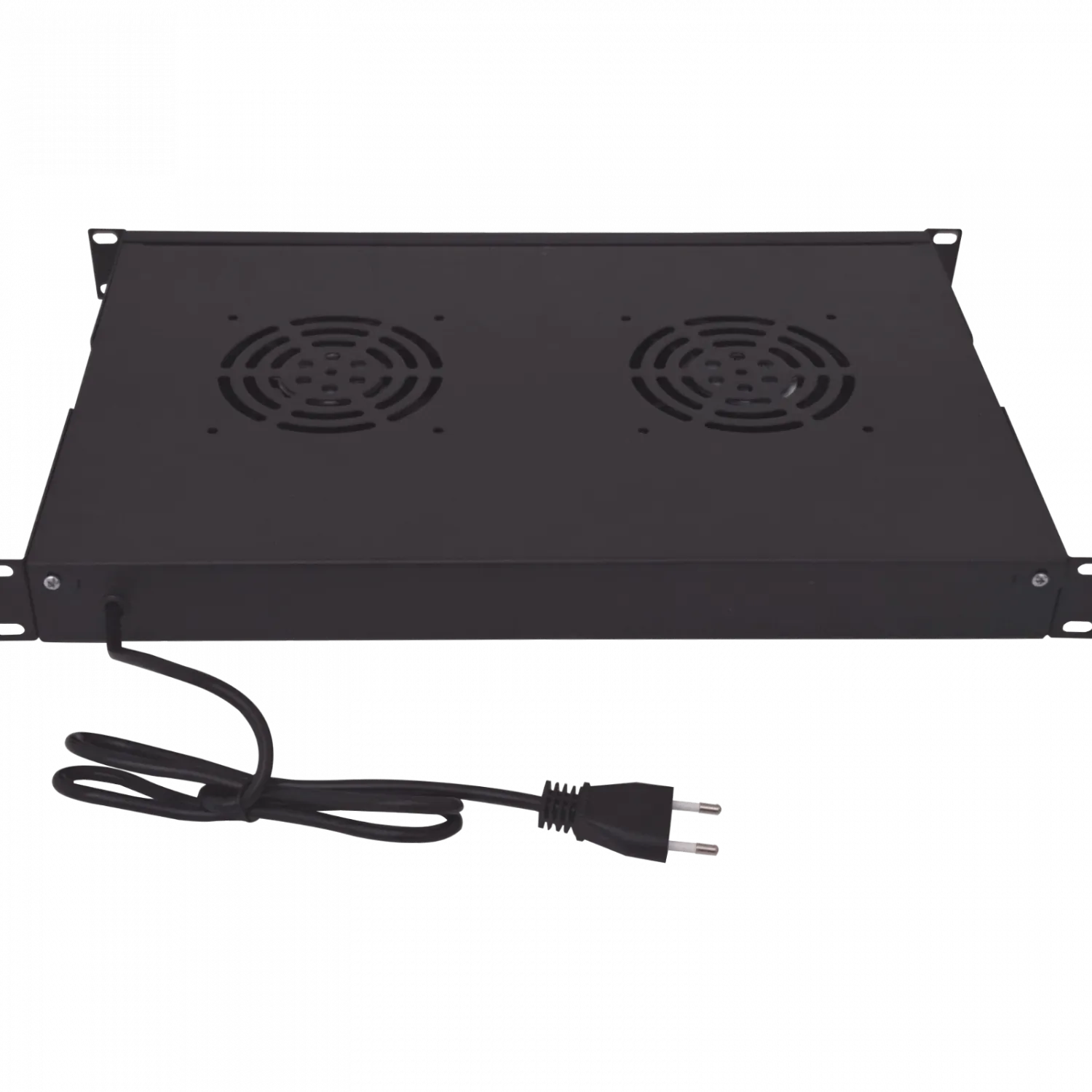 Panel Ventilado LINKMADE RAT-1L 1U Negro 2 Ventiladores con Switch Encendido 220VAC 3