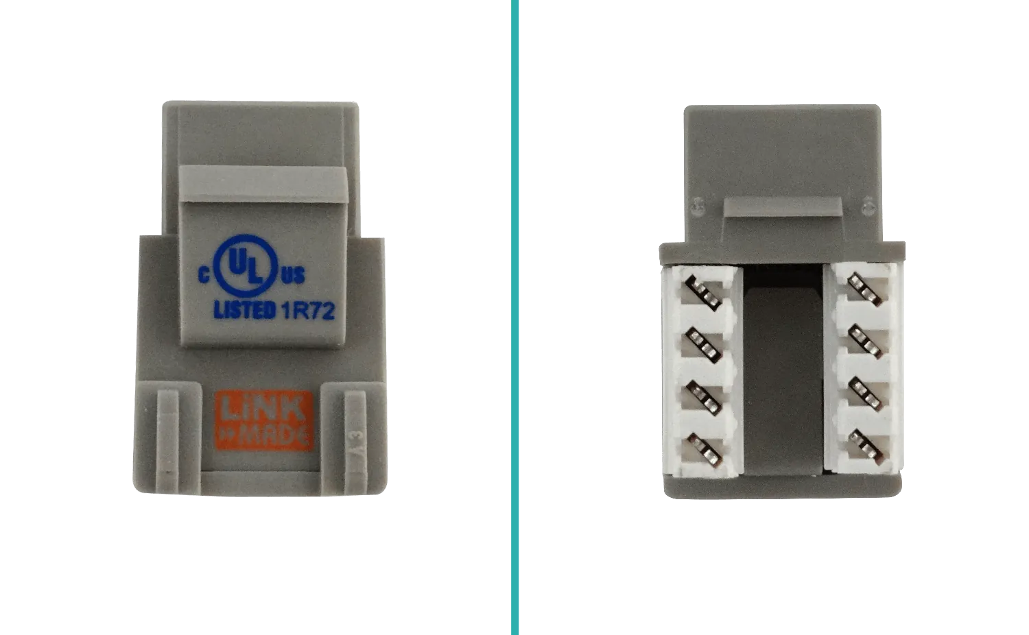 Keystone LINKMADE KP5GL Gris Cat5E UUTP Punchable RJ45 Hembra 3