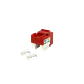 LINKMADE Rojo Cat5E U/UTP Punchable Keystone Conector Hembra RJ45 - Miniatura 5