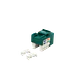 LINKMADE Verde Cat5E U/UTP Punchable Keystone Conector Hembra RJ45 - Miniatura 3