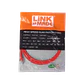 Cable Patch Cruzado LINKMADE Cat6 2mt Rojo U/UTP CrossOver 568A/568B - Miniatura 2