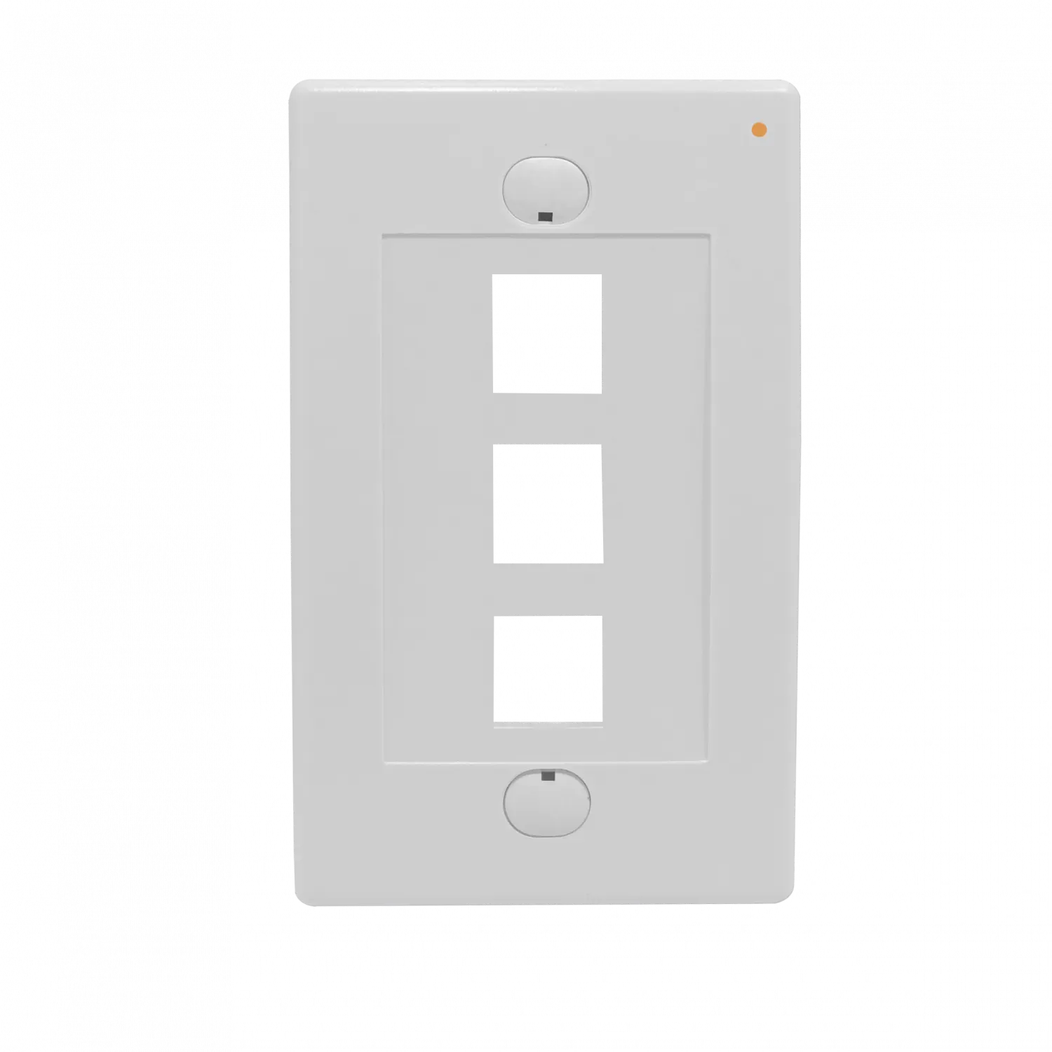 LINKMADE Blanco 3-Keystone Vertical Faceplate 70x114mm 3