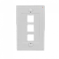 LINKMADE Blanco 3-Keystone Vertical Faceplate 70x114mm - Miniatura 3