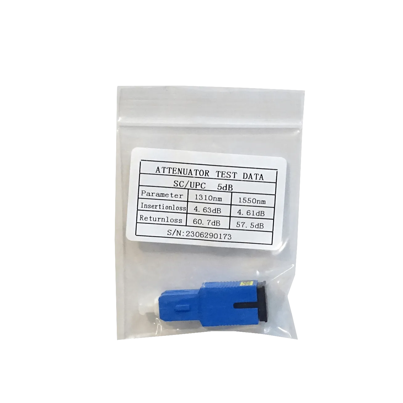 Atenuador de Fibra Óptica Monomodo SC/UPC 5dB ATSC-5 - LK 3